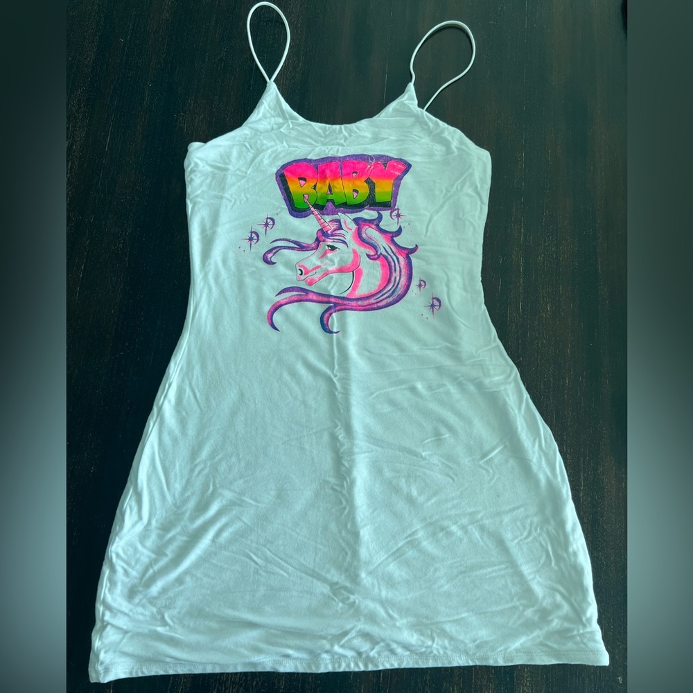 Omighty Unicorn Baby Dress
